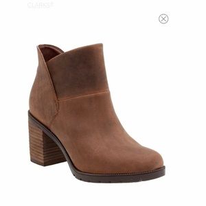 Clarks ‘Malvet Helen' Block Heel Pull-On Boot